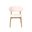 Milo Dining Chair In Savile Flax and Natural