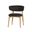 Milo Dining Chair In Slate Charcoal and Natural