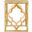 Milo Gold Leaf Trellis End Table