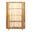 Milo Slatted Mango Wood Bookcase In Natural