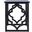Milo Trellis Gold Leaf End Table in Black