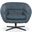 Mina Swivel Chair In Medium Blue