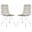 Minerva Wicker Dining Chair Set of 2 in White