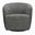 Mingle Swivel Glider Accent Chair In Thatch Black