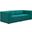 Mingle Teal 2 Piece Upholstered Fabric Sectional Sofa Set