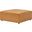 Mingle Vegan Leather Ottoman In Tan