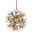 Mini Sputnik Chandelier In Antique Brass