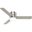 Minimus 52 Inch Low Profile Ceiling Fan with LED Light Kit and Handheld Remote In Brushed Nickel and Matte Nickel