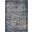 Minu Distressed Floral Lattice 4X6 Area Rug In Blue Gray