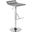 Mirage Ale Adjustable Bar Stool in Chrome and Silver Mesh