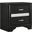 Miranda 2-drawer Nightstand Tray Black