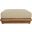 Mirella Fabric Upholstered Outdoor Patio Modular Ottoman In Tan and Stained Natural