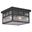 Mission 11.5 Inch Outdoor Flush Mount Ceiling Light In Oil Burnished Bronze