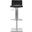 Mitchell Black Gas Lift Swivel Bar Stool