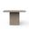 Mixx Una 59 Inch Square Bar Height Dining Table In Dark Grey