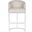 Charley Barrel Base Bar Stool In Nickel