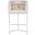 Emmett Barrel Base Bar Stool In Nickel