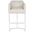 Ian Barrel Base Bar Stool In Nickel