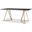 Papillon Sintered Laurent Black And Rose Gold Frame Dining Table
