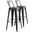 Modern 30 Inch Barstools Set of 2 In Distressed Black