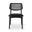 Modern Brazilian Beth Cane Side Chair In Black