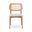 Modern Brazilian Beth Cane Side Chair In Cream