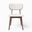 Modern Brazilian Claudia Side Chair Set of 2 In Harvest Natural and Nogal