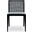 Modern Brazilian Eloa Cane Side Chair In Essence Grey Seat, Ebano Frame and Ebano Cane Webbing