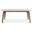 Modern Brazilian Giane Dining Table In Off White and Nogal