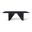 Modern Brazilian Laguna Wooden Top Dining Table In Ebano