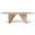 Modern Brazilian Laguna Wooden Top Dining Table In Nevoa Frame