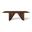 Modern Brazilian Laguna Wooden Top Dining Table In Nogal