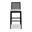 Modern Brazilian Nardia Cane Barstool In Crafted Glaze and Ebano