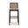 Modern Brazilian Nardia Cane Barstool In Medley Ivory and Nogal
