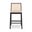 Modern Brazilian Nardia Cane Counter Stool In Harvest Natural and Natural