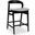Modern Brazilian Velma Counter Stool In Essence Grey Seat and Ebano Frame