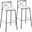 Modern Charlotte 30 Inch Fixed Height Barstool Set of 2 In Black