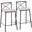 Modern Charlotte Counter Stool Set of 2 In Black