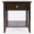 Modern End Table with Drawer and Shelf In Espresso Brown
