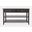 Modern 48 Inch Sofa Console Table with 2 Drawers In Gray Brown