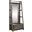Modern Farmhouse 2 Piece Hall Tree Set In Dusty Charcoal With Heavy Distressing