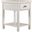 Modern Farmhouse Drawer Chair Side Table In White