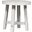Modern Farmhouse Splay Leg Round End Table In White