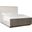 Modern Mood Queen Upholstered Panel Bed In Dark Wood