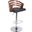 Modern Wood Swivel Bar Stool In Black