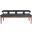 Moderno Bench In Black Marble Leather