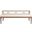 Moderno Bench In Ivory Marble Leather