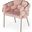 Modrest Debra Modern Pink Fabric Dining Chair