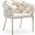 Modrest Debra Modern White Fabric Dining Chair