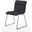 Modrest Yannis Modern Dark Grey Fabric Dining Chair Set Of 2